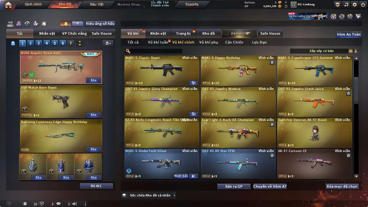 shop acc cf uy tin gia re